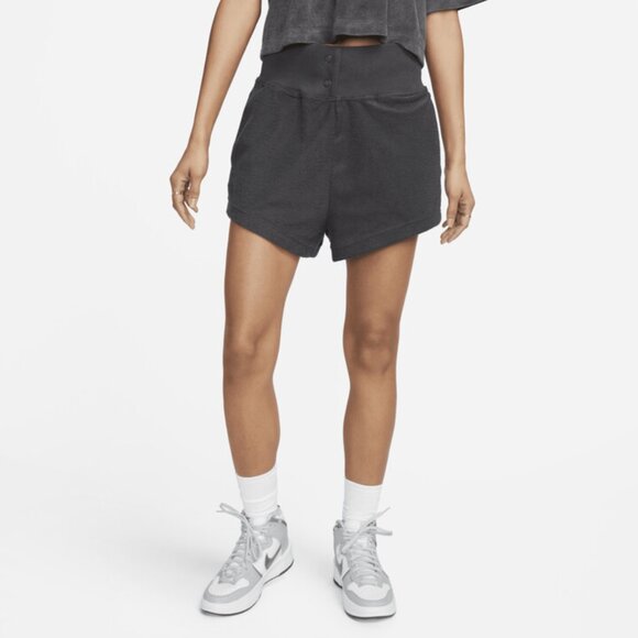 Nike High-Waisted Reverse French Terry Shorts - Picture 2 of 7